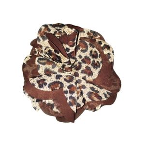 2 in 1 Hair Clip Pin Animal Print Leopard Rose Flower Floral LANE BRYANT